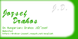 jozsef drahos business card